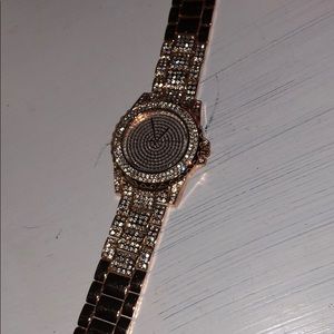 Rose gold watch